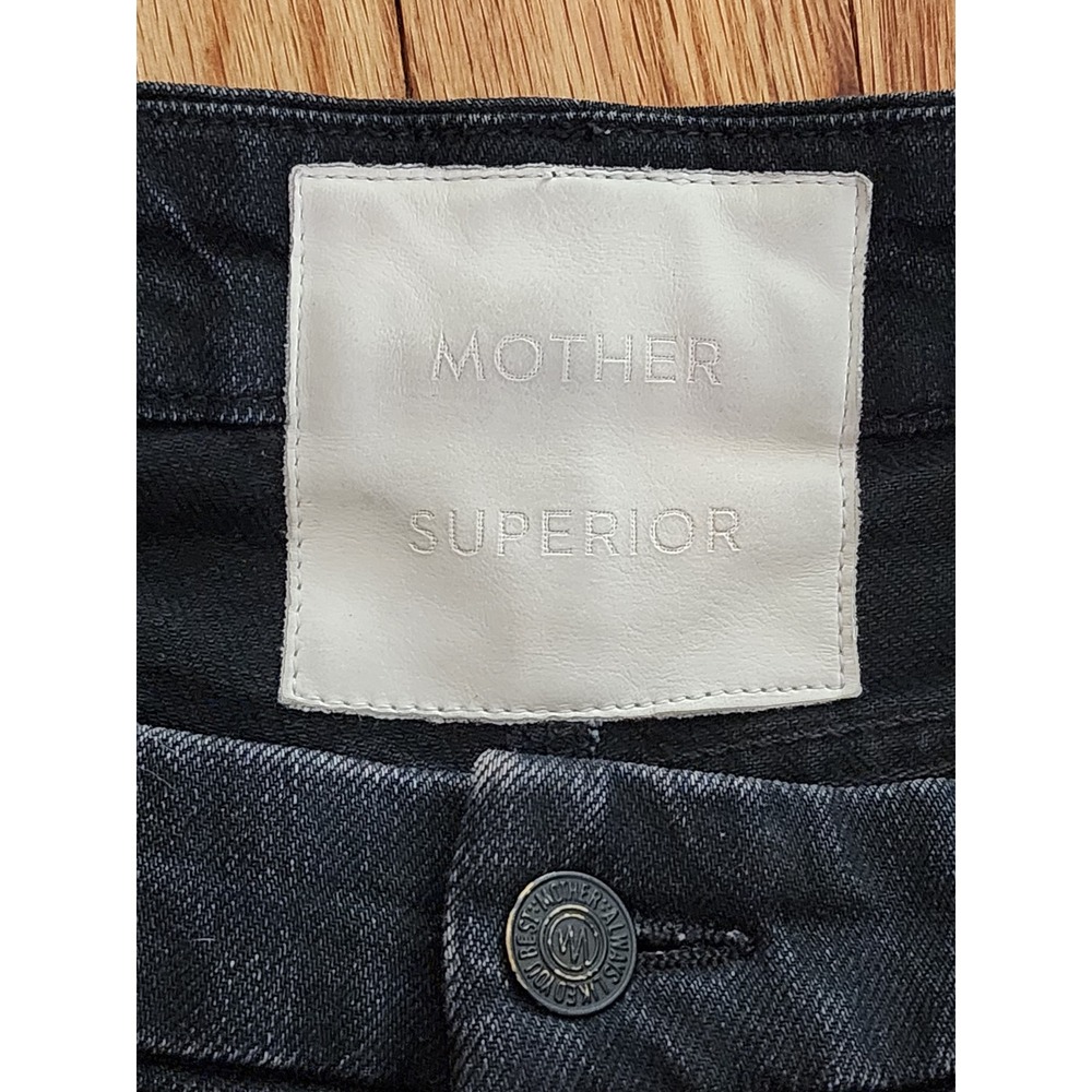 Mother Superior The Patch Pocket Roller Ankle Jeans Whos Sorry Now Dark Wash 27 - Picture 3 of 6